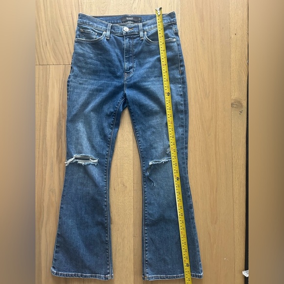 Hudson Distressed Flare Jeans - Picture 5 of 6